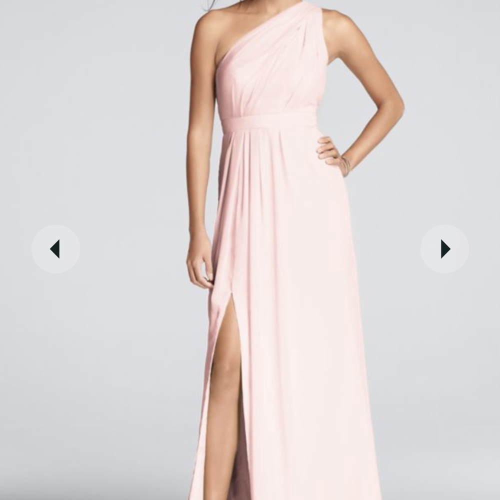🦥David's Bridal Bridesmaid One-Shoulder Dress🦥